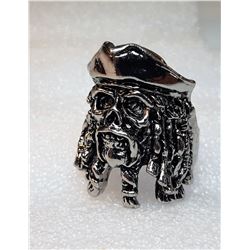 10)  SILVER TONE CAPT. JACK SPARROW