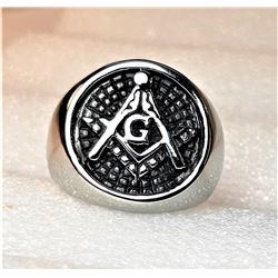 11)  SILVER TONE FREE MASON'S INSIGNIA