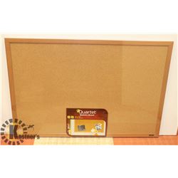 NEW 24" X 36" CORK BULLETIN BOARD WITH MOUNTING