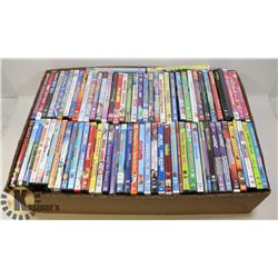 BOX OF KIDS DVDS