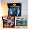 Image 1 : 2)  LOT OF 3 FACTORY SEALED PUZZLES
