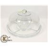 Image 1 : VEGGIE & DIP GLASS SERVER WITH LID.