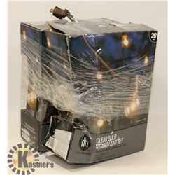 2 SETS CLEAR BULB STRING LIGHTS /20FT