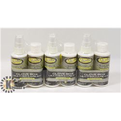 6 BOTTLES OF HYDZ LEATHER CLEANING PRODUCT