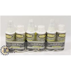 6 BOTTLES OF HYDZ LEATHER CLEANING PRODUCT