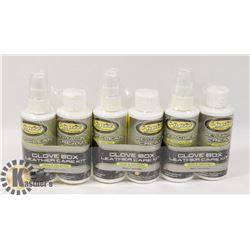 6 BOTTLES OF HYDZ LEATHER CLEANING PRODUCT