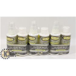 6 BOTTLES OF HYDZ LEATHER CLEANING PRODUCT