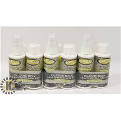 6 BOTTLES OF HYDZ LEATHER CLEANING PRODUCT