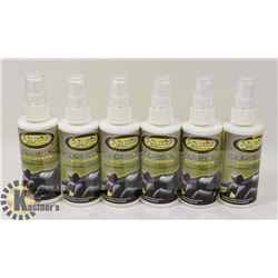 SIX BOTTLES OF HYDZ LEATHER CLEANING PRODUCT