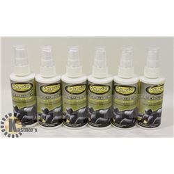 SIX BOTTLES OF HYDZ LEATHER CLEANING PRODUCT