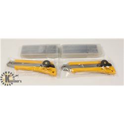 2 BOX CUTTER/OLFA KNIVES & 100 BLADES