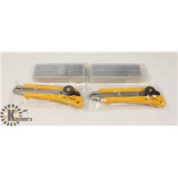 2 BOX CUTTER/OLFA KNIVES & 100 BLADES