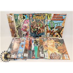 BOX OF COMICS, G.I JOE,  SPIDERMAN, BATMAN AND