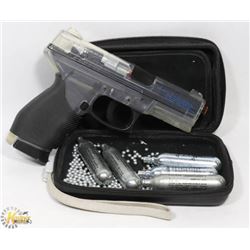 TAURUS 6MM CALIBRE PISTOL WITH CARTRIDGES AND PELL