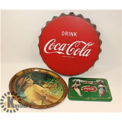 COCA COLA TIN SIGNS