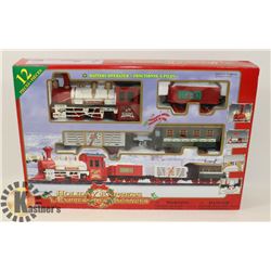 HOLIDAY EXPRESS CHRISTMAS TRAIN SET.
