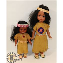 INDIGENOUS FIRST NATIONS DOLLS .