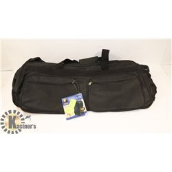 INNOVAGE RETRACTABLE ROLLING DUFFEL BAG BLACK