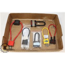 KEYED CABLE LOCKS AND PADLOCKS.