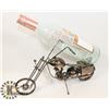 Image 1 : METAL WINE BOTTLE HOLDER MOTORBIKE