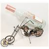 Image 1 : METAL WINE BOTTLE HOLDER MOTORBIKE