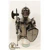 Image 1 : METAL WINE BOTTLE HOLDER KNIGHT,NEW