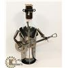 Image 1 : METAL WINE BOTTLE HOLDER,GUITAR PLAYER