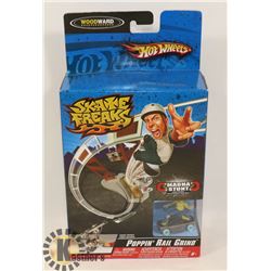 NEW HOT WHEELS MAGNA STUNT POPPIN RAIL GRIND