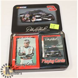 NEW NASCAR 2 DECK CARD SET IN A TIN BOX