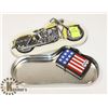 Image 1 : ZIPPO US FLAG LIGHTER IN A HARLEY DAVIDSON TIN BOX