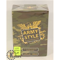 ARMY STYLE 3.3 FL. OZ. CAMO EAU DE TOILETTE FRANCE