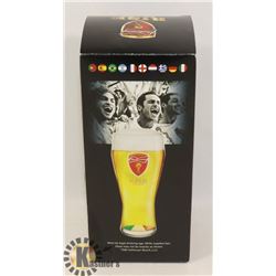 NEW BUDWEISER 2014 WORLD CUP BRASIL BEER GLASS