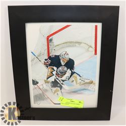 AUTOGRAPHED OILERS TOMMY SALO PHOTO