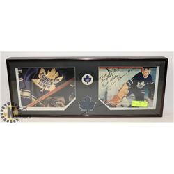 AUTOGRAPHED TORONTO MAPLE LEAFS JOHNNY BOWER