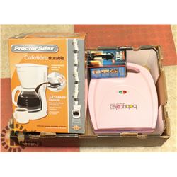 PROCTOR SILEX COFFEE MAKER UNUSED, CUPCAKE MAKER