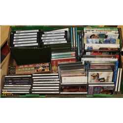 BOX OF ASSORTED CD'S AND DVD'S