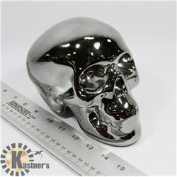 DARK GREEN TONE SKULL PIGGY BANK