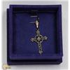 Image 1 : .925 SILVER & GOLD CROSS PENDANT -