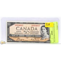 1954 CANADIAN DEVILS FACE $50 BILL