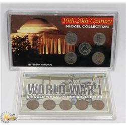 US PENNY AND NICKEL COLLECTIONS.