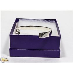 AUTHENTIC GUCCI .925 SILVER BRACELET WITH G BAND
