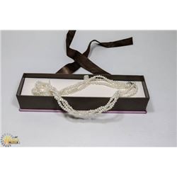 MICHAEL HILL FRESHWATER PEARL 3 STRAND NECKLACE