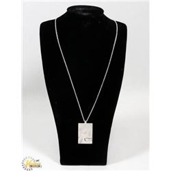 AUTHENTIC GUCCI .925 SILVER PENDANT ON CHAIN