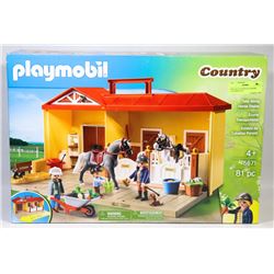 NEW, SEALED BOX PLAYMOBIL COUNTRY 81 PC
