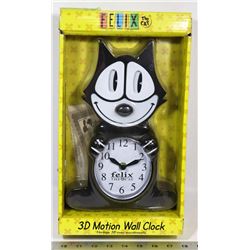 NEW FELIX 3D MOTION WALL CLOCK