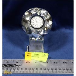 CRYSTAL DESK CLOCK.