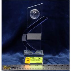 CRYSTAL GOLF BALL FIGURINES.