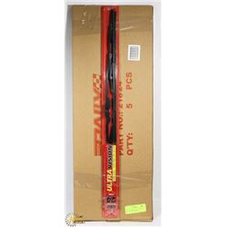PACK OF 5 NEW ULTRA VISION 24" METAL WIPER BLADES