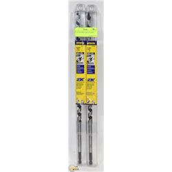 1/2" WOOD DRILL BITS 16" LONG.