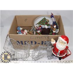 BOX OF CHRISTMAS COLLECTIBLES